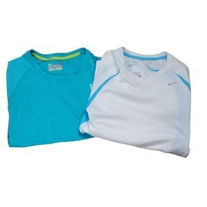 Nike Blue T-Shirt, Under Armour White & Blue T-Shirt